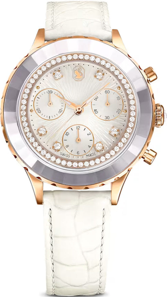 Swarovski Octea Chrono Quartz Crystal White Dial Watch Women's Watch 5671150 Secondary image