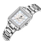 Beverly Hills Polo Club All Silver Diamond Square Watch BP3671C.320