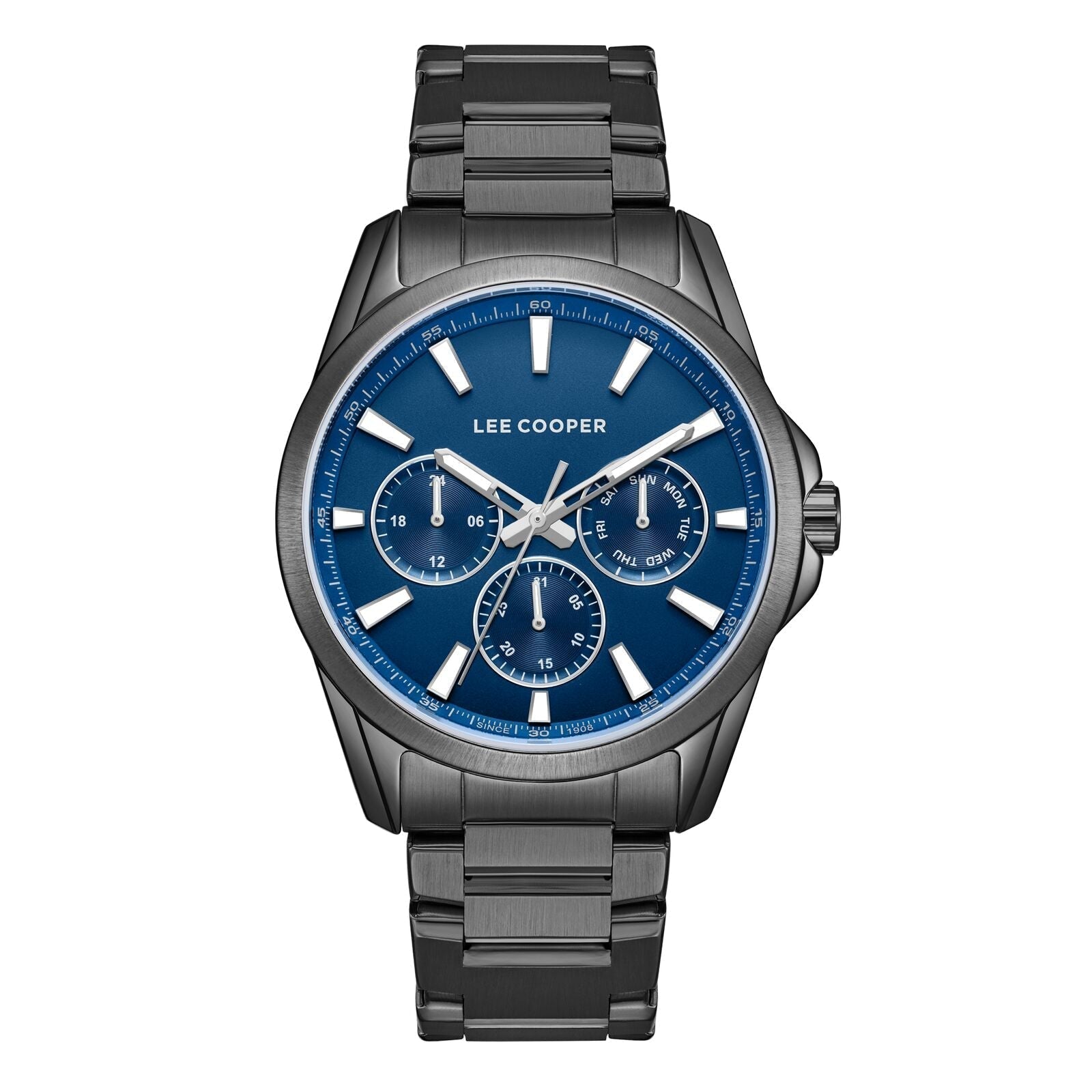 Lee Cooper Multifunction Navy Blue Dial Black Strap Men's Watch - LC08105.090 Main image