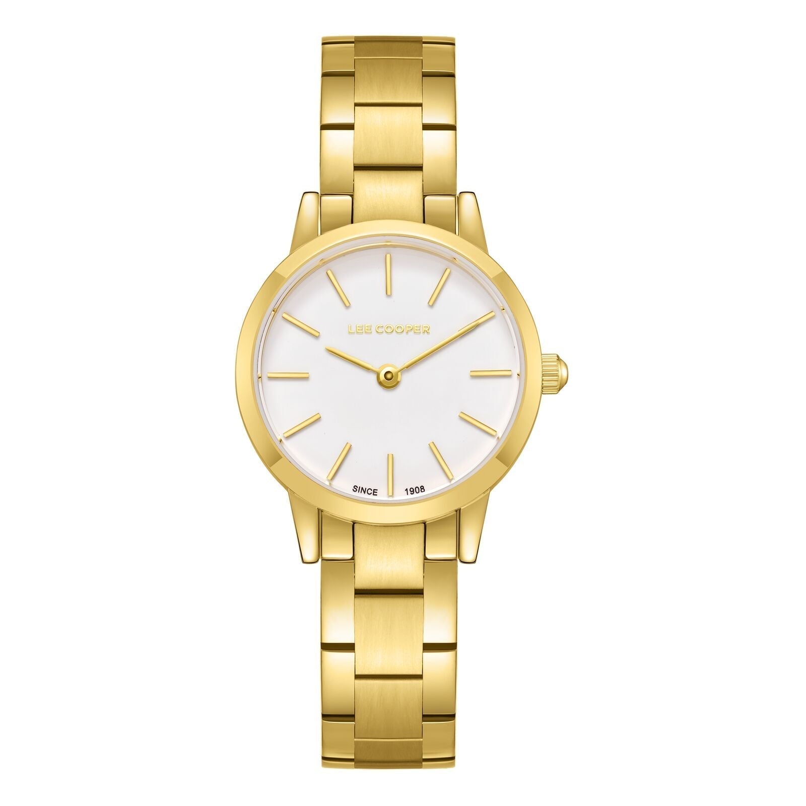 Lee Cooper Crystals White MOP Dial Gold Watch - LC08098.120 Main image