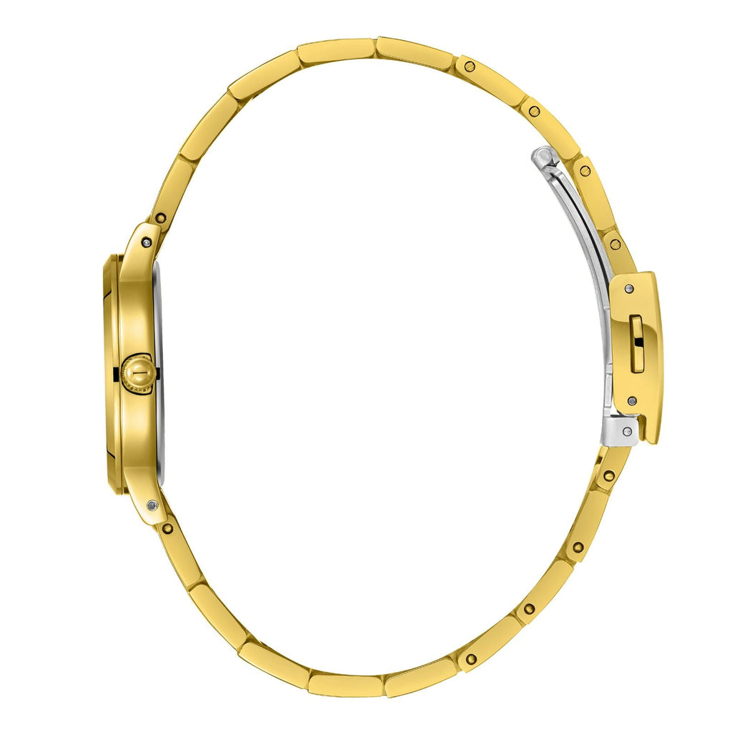 Lee Cooper Crystals White MOP Dial Gold Watch - LC08098.120