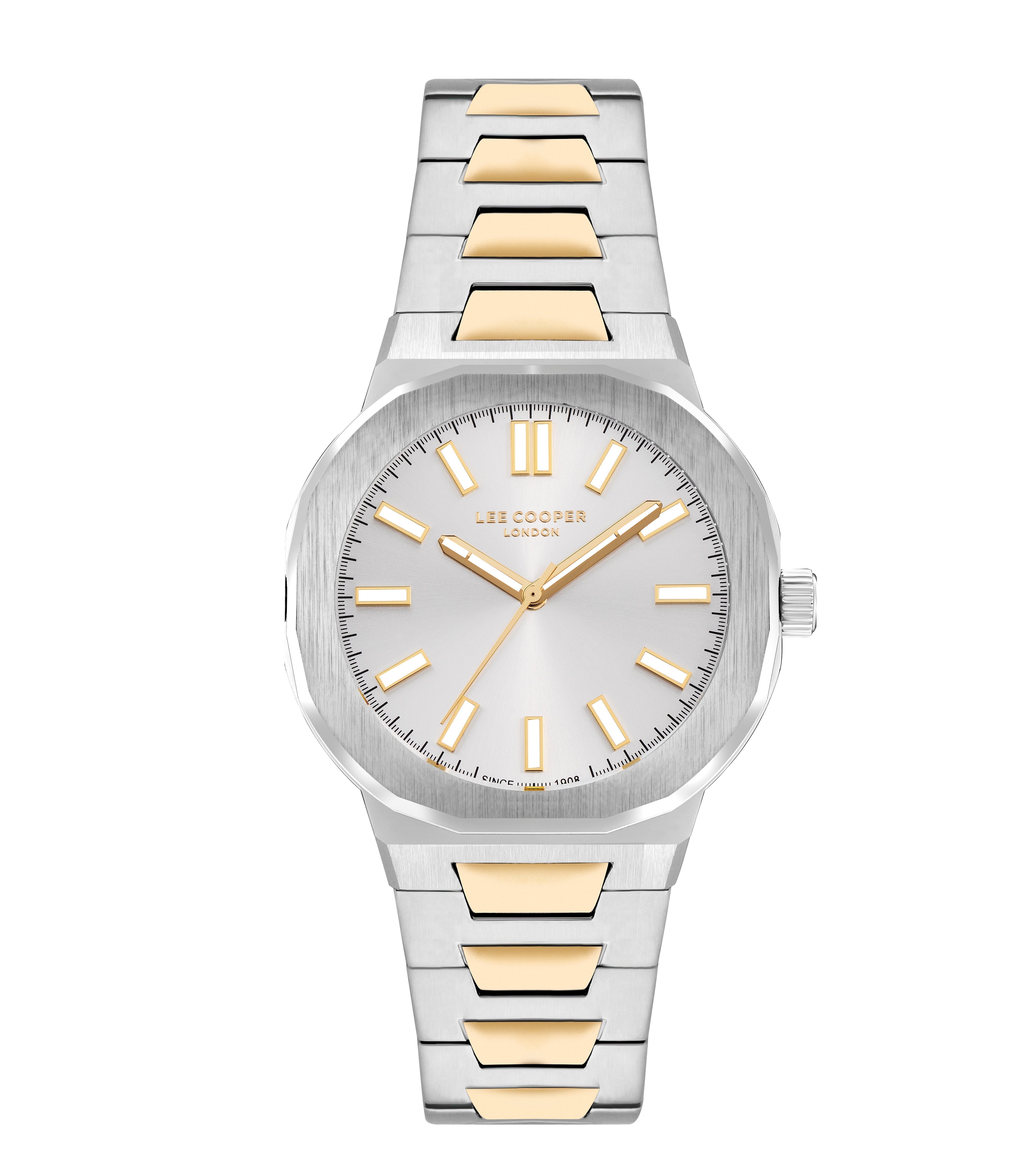 Lee Cooper Classic Three Hand Silver Dial Two Tone Watch – LC07952.230 Main image