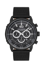 Lee Cooper Multifunction All Black Leather Strap Watch – LC06506.661-NL