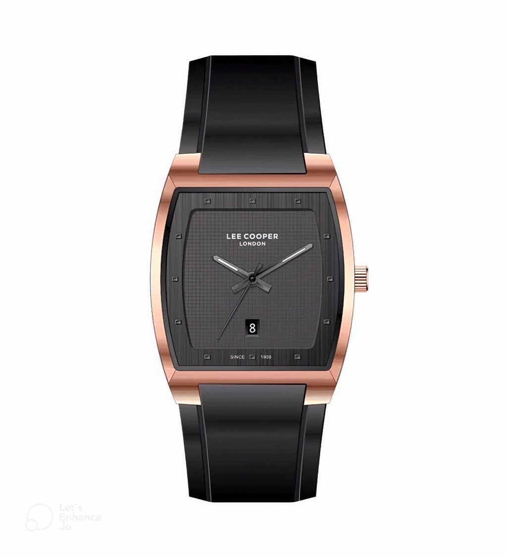 Lee Cooper Black Dial Analog Leather Strap Watch – LC07061.451