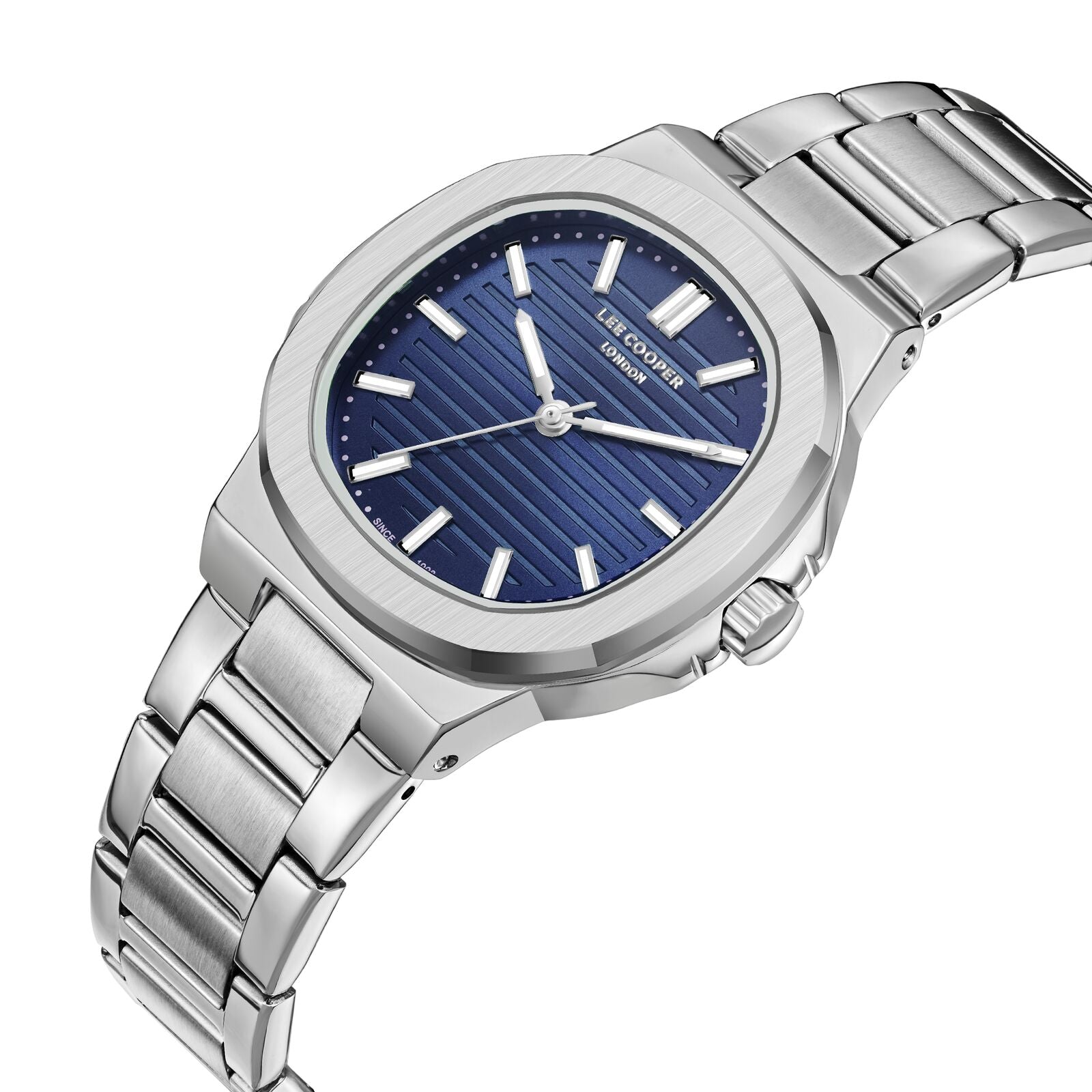Lee Cooper Classic Square Case Blue Dial Silver Watch - LC08017.390 Secondary image
