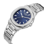 Lee Cooper Classic Square Case Blue Dial Silver Watch - LC08017.390