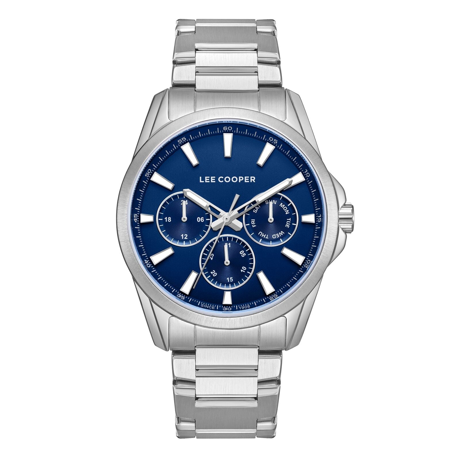 Lee Cooper Malo Multifunction Blue Dial Silver Watch - LC08105.390 Main image