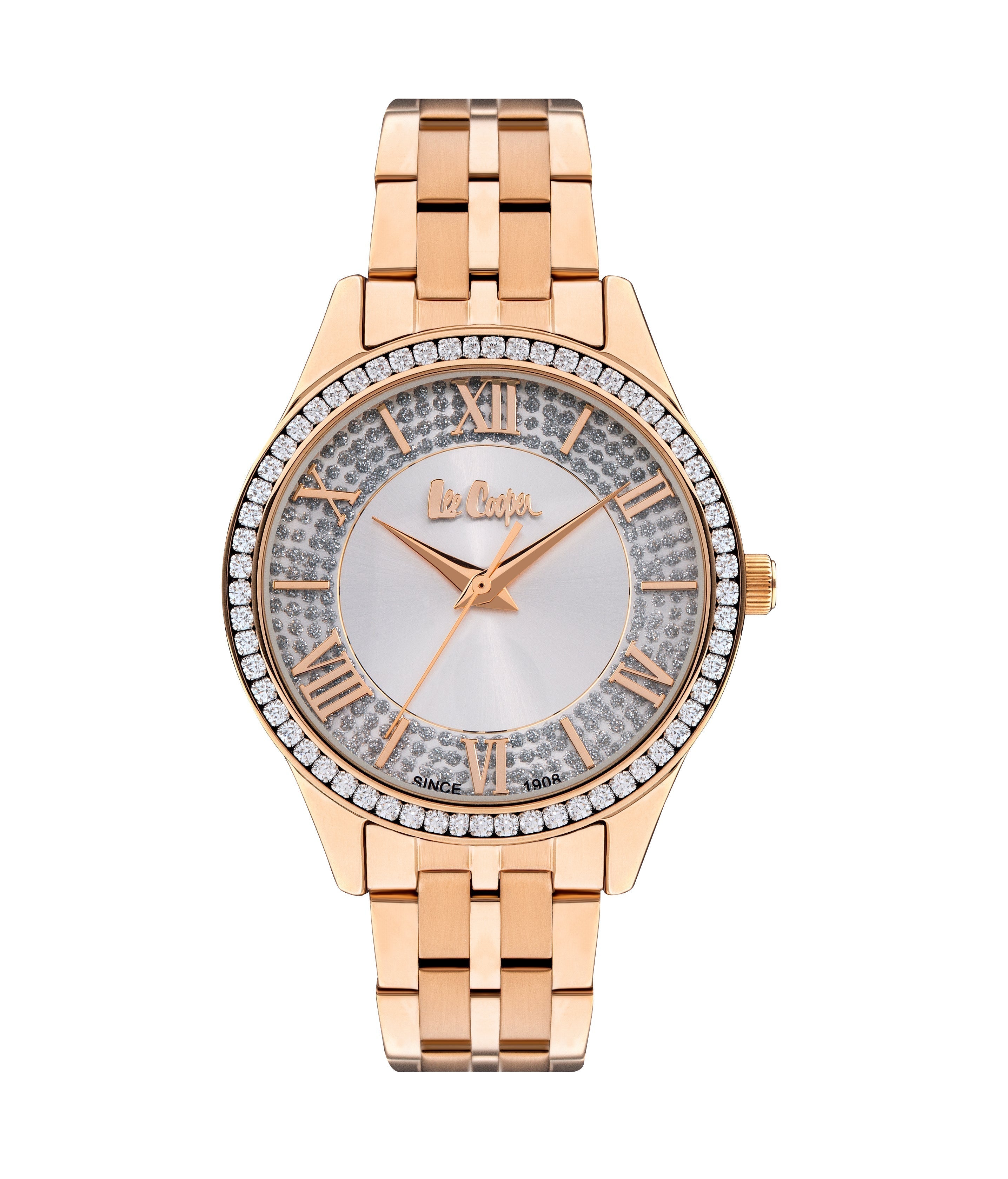 Lee Cooper 34MM Rose Gold Analog Metal Strap Watch – LC07928.430 Hoofdafbeelding