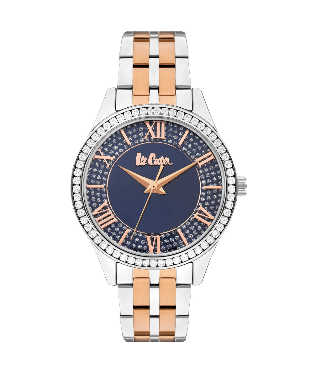 Lee Cooper Classic Blue Dial Two Tone Watch – LC07928.590