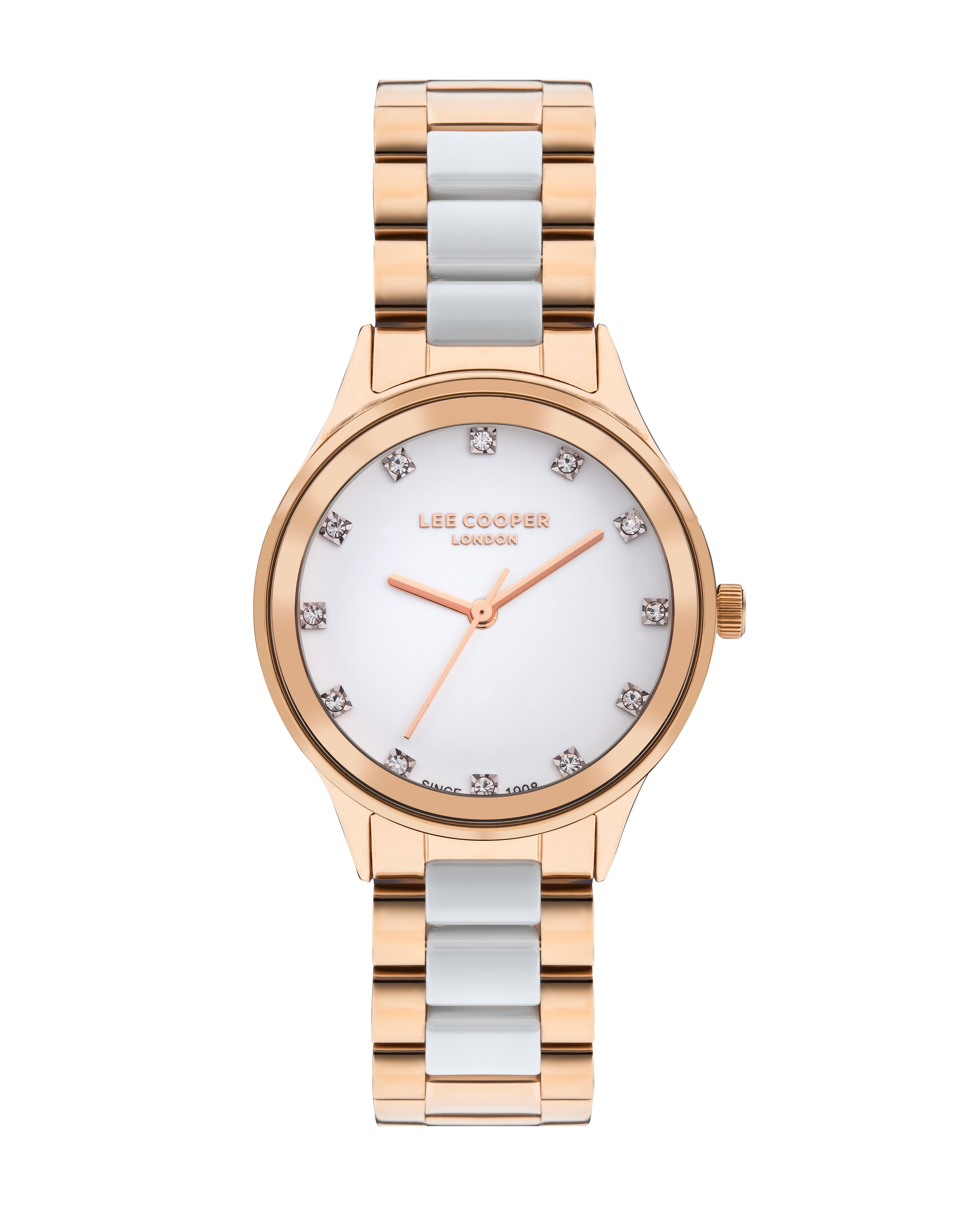 Lee Cooper Classic White MOP Dial Rose Gold Watch – LC07874.430 Main image