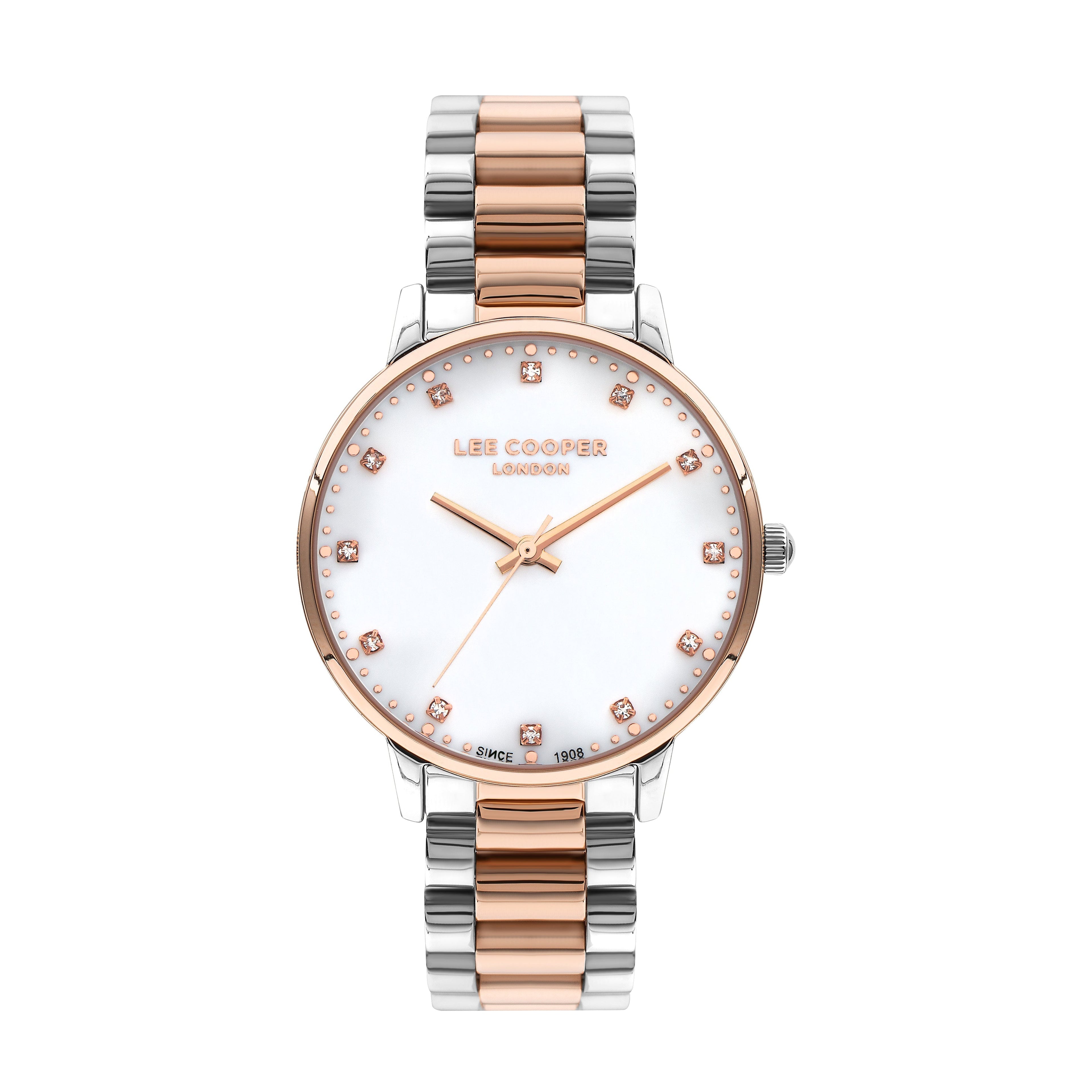 Lee Cooper Classic White MOP Dial Two Tone Watch – LC07548.520