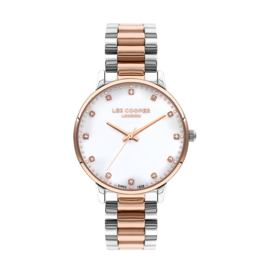 Lee Cooper Classic White MOP Dial Two Tone Watch – LC07548.520
