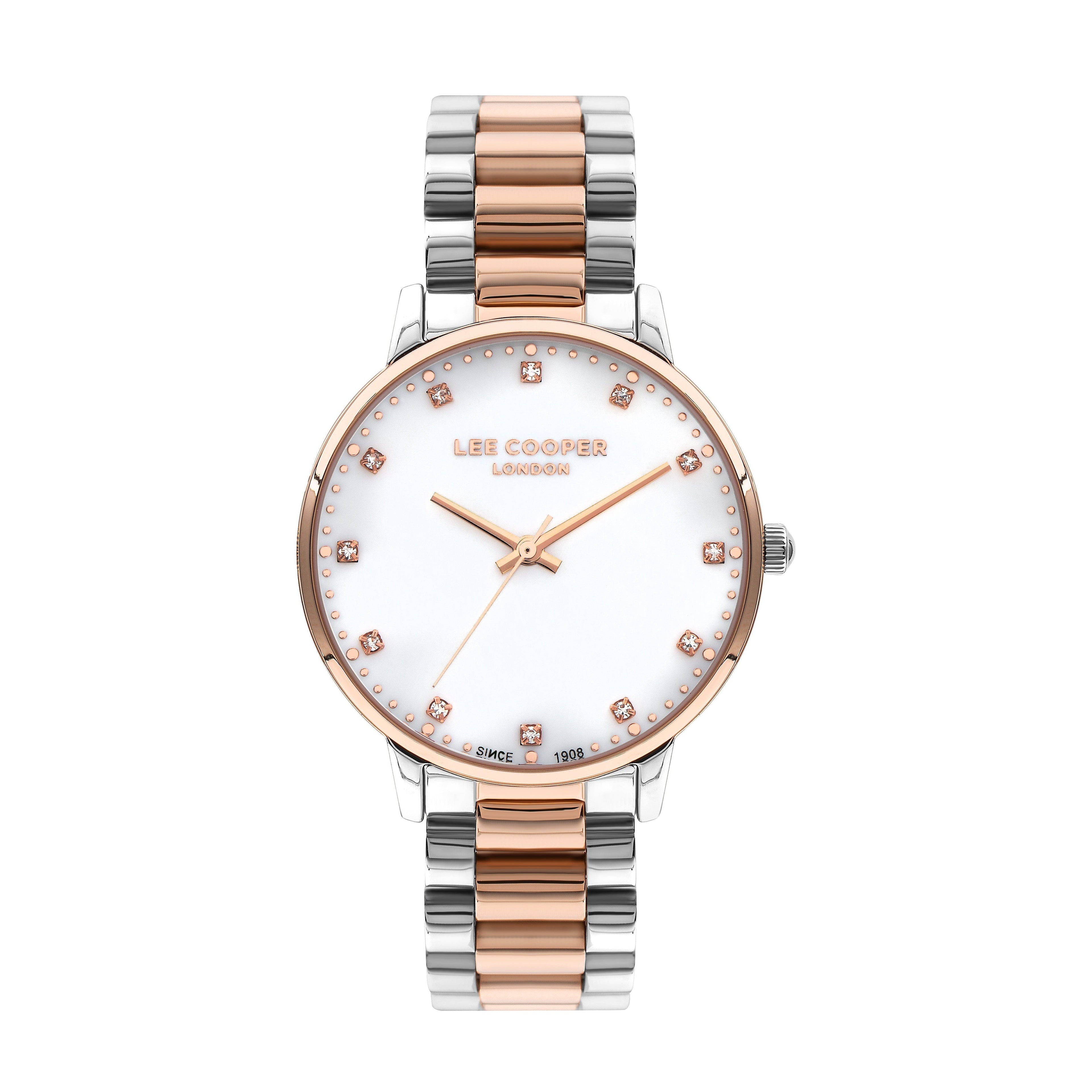 Lee Cooper Classic White MOP Dial Two Tone Watch – LC07548.520