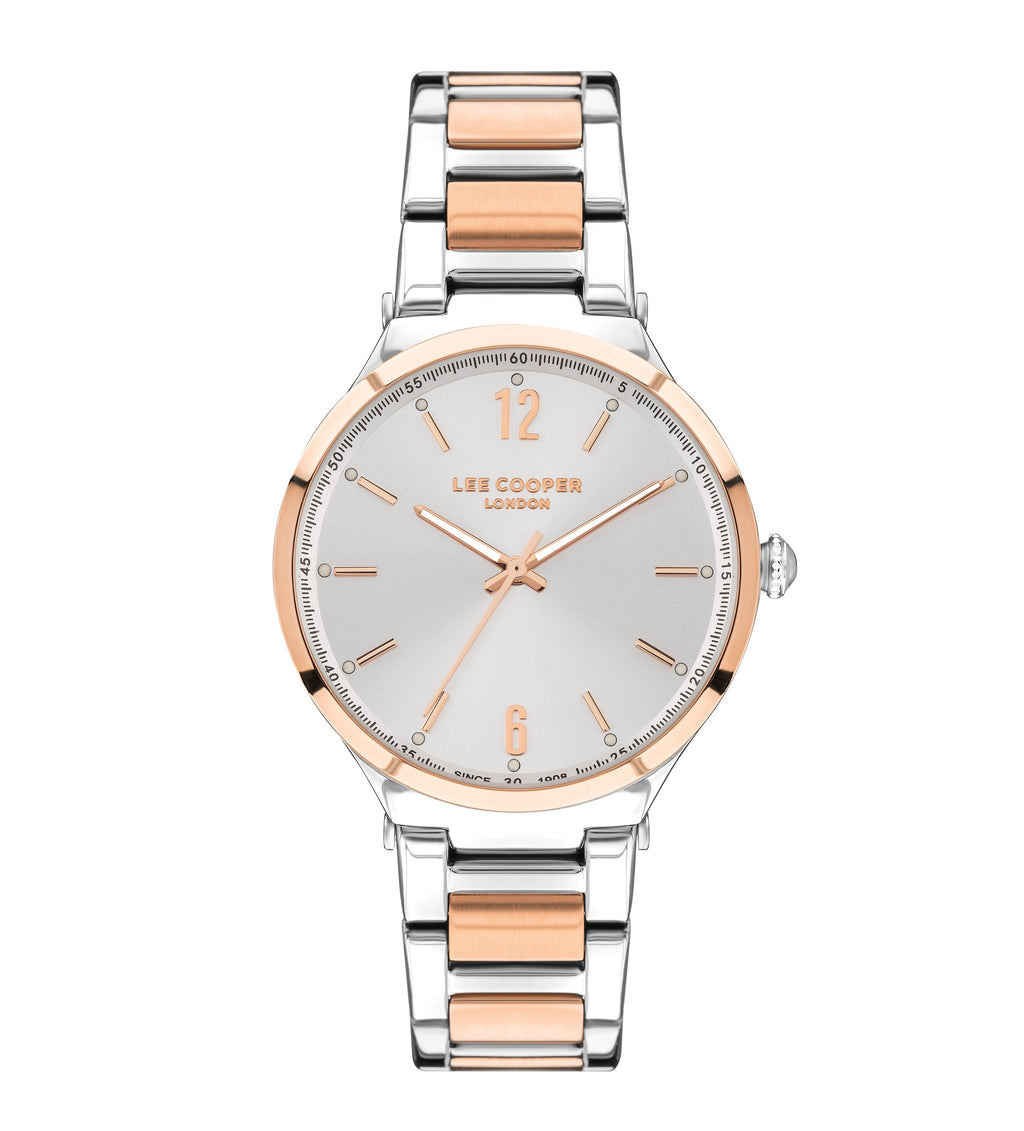 Lee Cooper Classic Silver Dial Two Tone Watch – LC07440.520