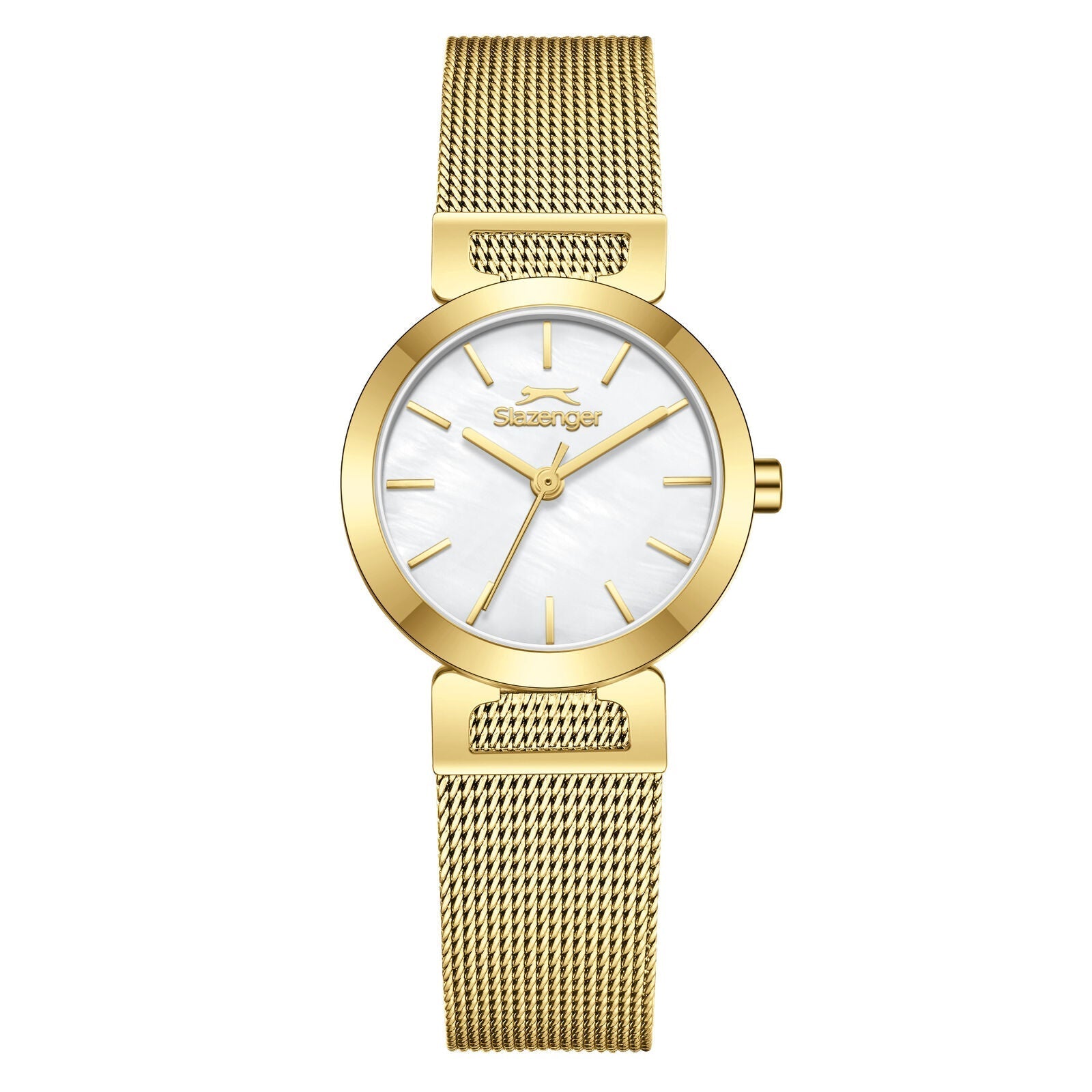 Slazenger Classic White Dial Mesh Gold Watch - SL.09.2592.3.120 Main image