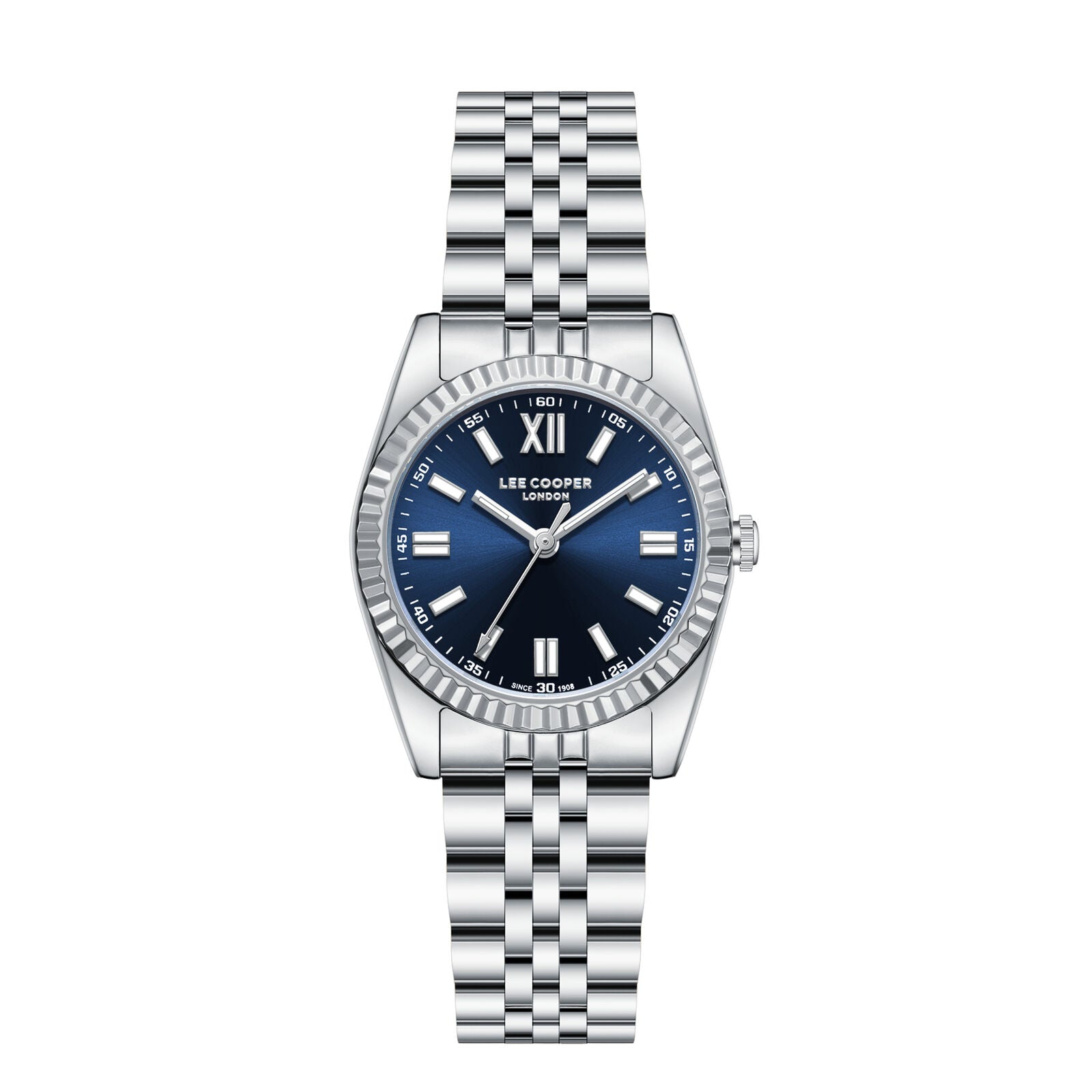 Lee Cooper Fashion Blue Dial Silver Watch - LC08303.390 Hoofdafbeelding