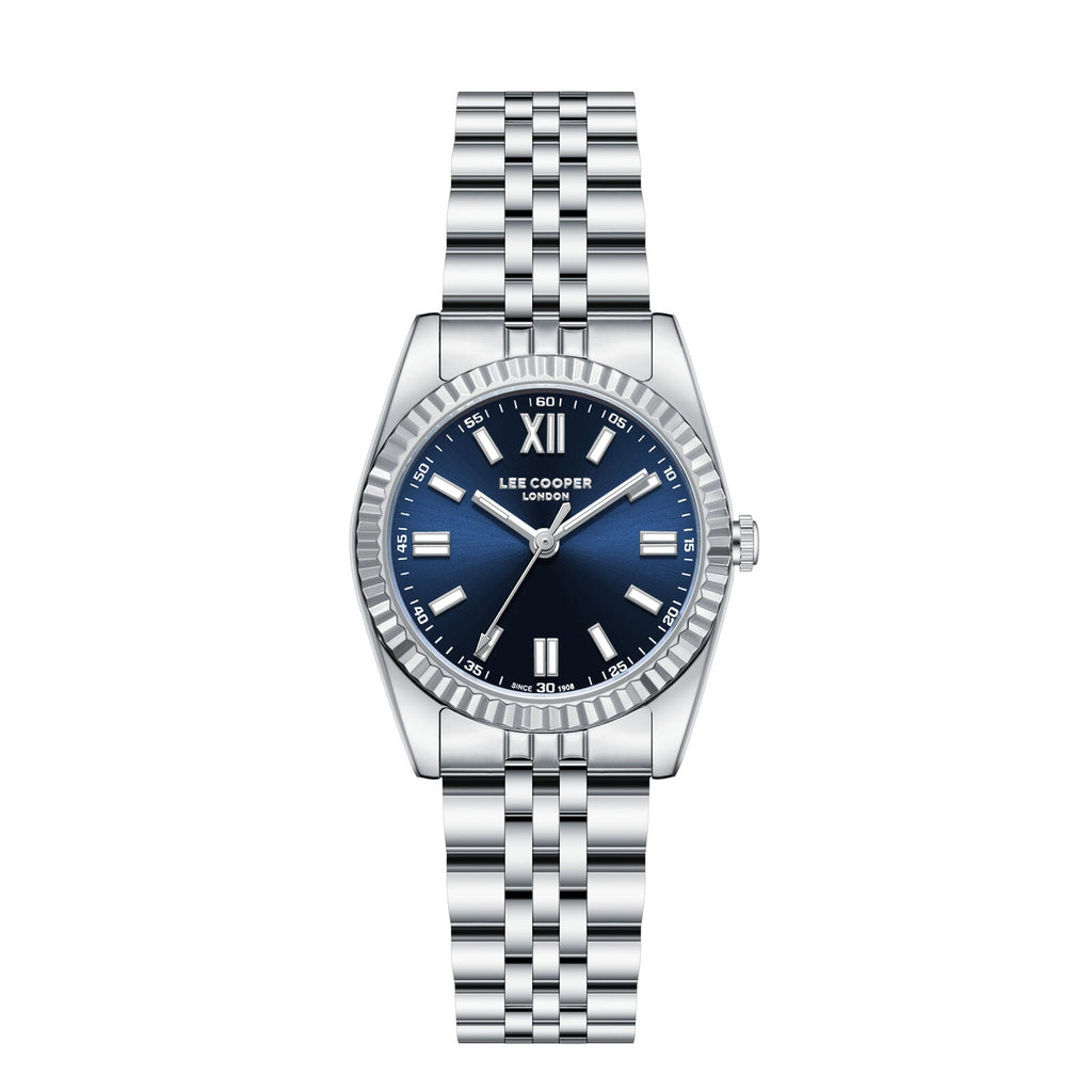 Lee Cooper Fashion Blue Dial Silver Watch - LC08303.390