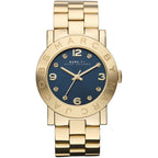 Marc By Marc Jacobs Amy Navy Dial Gold Tone Watch MBM3166