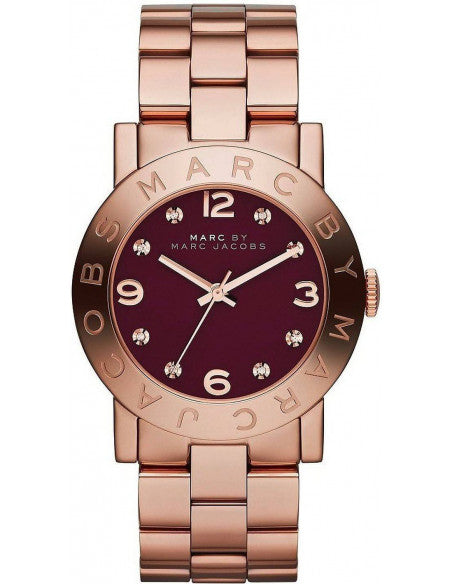 Marc By Marc Jacobs Amy Brown Dial Rose Gold Classic Watch MBM8618 Hoofdafbeelding