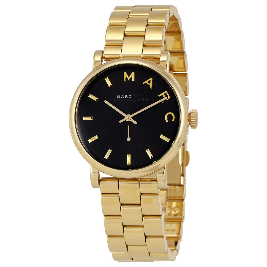 Marc By Marc Jacobs Baker Black Dial Gold Tone Watch MBM3355 Secundaire afbeelding