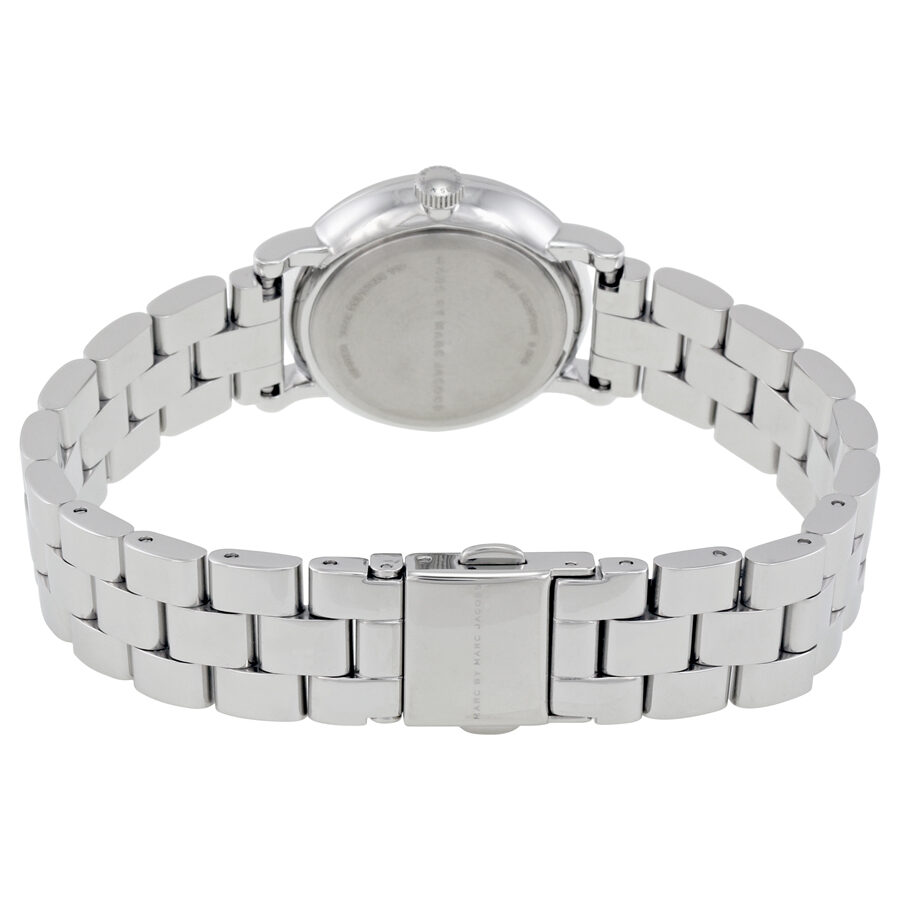 Marc By Marc Jacobs Baker Crystal Markers Silver Watch MBM3423