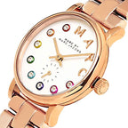 Marc By Marc Jacobs Baker Dexter White Rose Gold Watch MBM3443