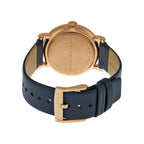 Marc By Marc Jacobs Baker Navy Dial Navy Leather Rose Gold Watch MBM1329