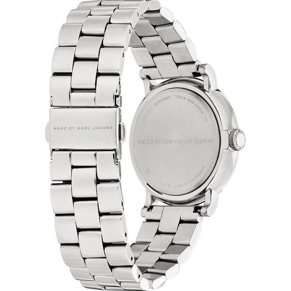 Marc By Marc Jacobs Baker White Dial  Silver Watch MBM3242