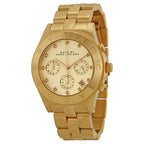 Marc By Marc Jacobs Blade Chronograph Gold Dial Gold Tone Watch MBM3101