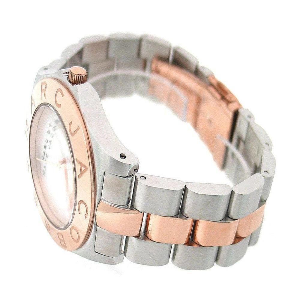 Marc By Marc Jacobs Blade Mirror Dial Silver Gold Watch MBM3129