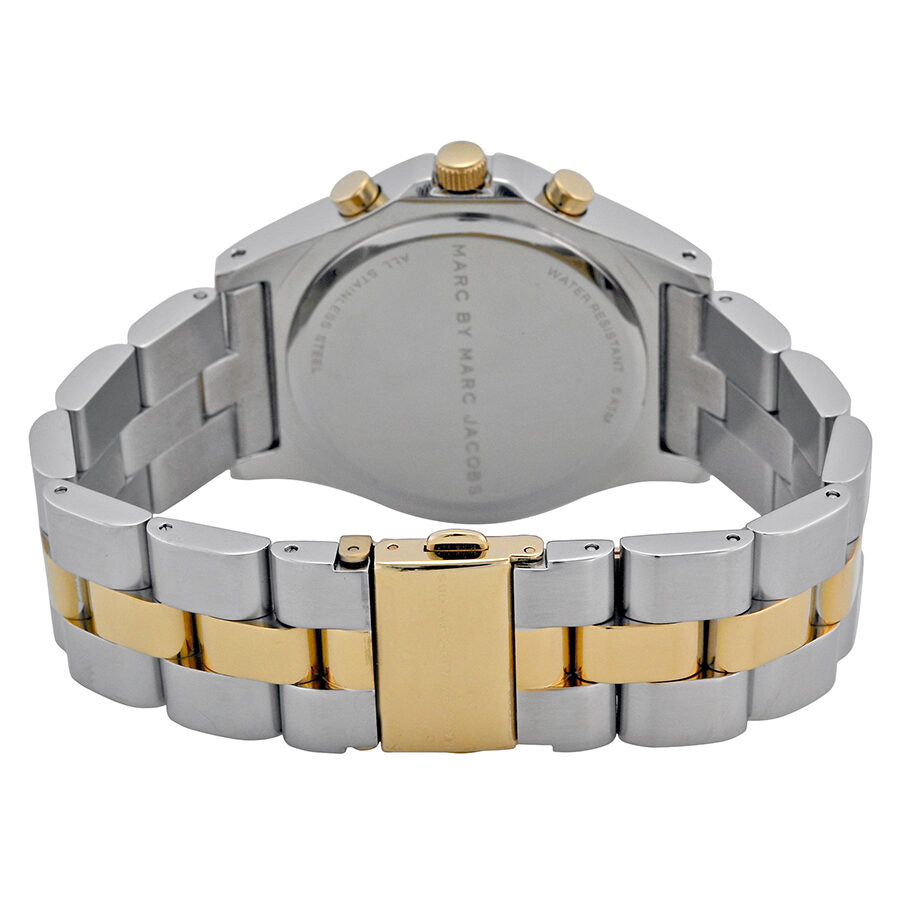 Marc By Marc Jacobs Henry Chronograph Date Gold and Silver Tone Watch MBM3177