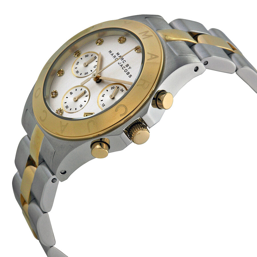 Marc By Marc Jacobs Henry Chronograph Date Gold and Silver Tone Watch MBM3177 Secundaire afbeelding