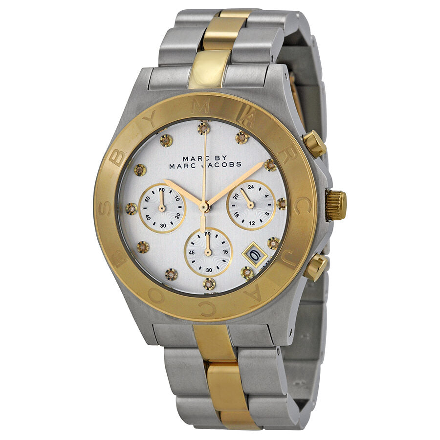 Marc By Marc Jacobs Henry Chronograph Date Gold and Silver Tone Watch MBM3177 Hoofdafbeelding