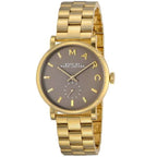 Marc By Marc Jacobs Baker Grey Dial Gold Plated Watch MBM3281