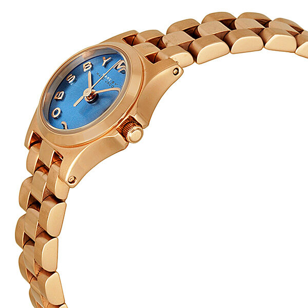 Marc By Marc Jacobs Henry Dinky Blue Dial Rose Gold Watch MBM3204