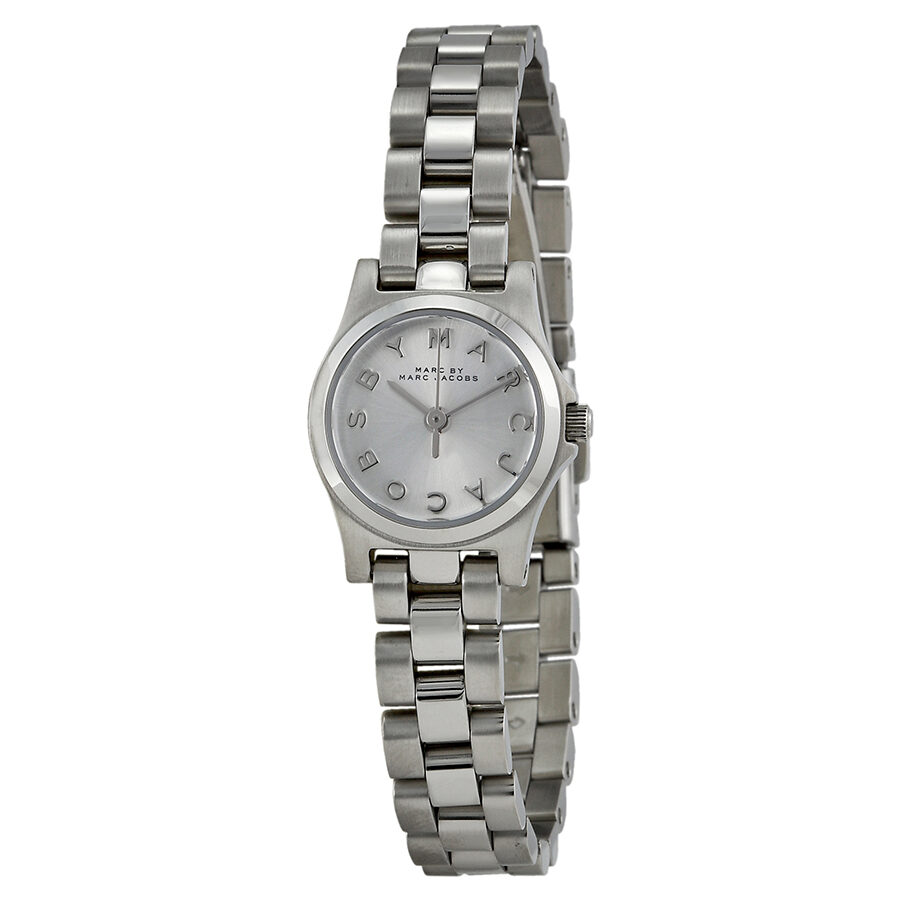Marc Jacobs Henry Dinky horloge met zilveren wijzerplaat MBM3198 Hoofdafbeelding