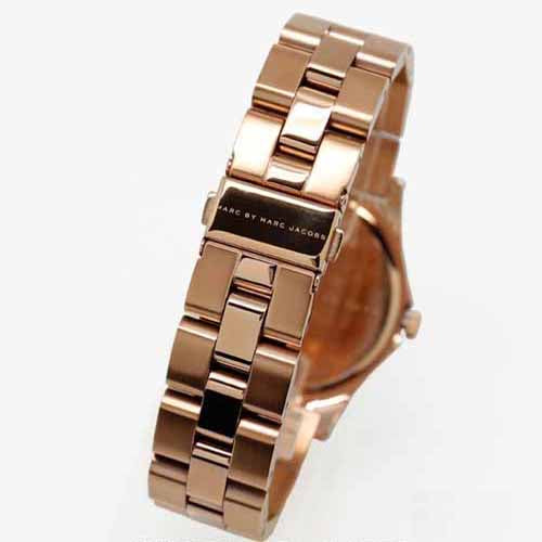 Marc By Marc Jacobs Henry White Dial Crystal Markers Gold Watch MBM3079