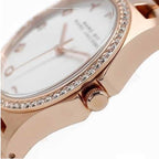 Marc By Marc Jacobs Henry White Dial Crystal Markers Gold Watch MBM3079