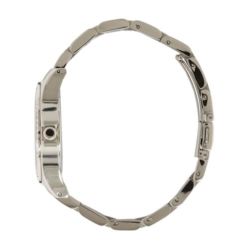 Marc By Marc Jacobs Henry White Dial Crystal Date Silver Watch MBM3044