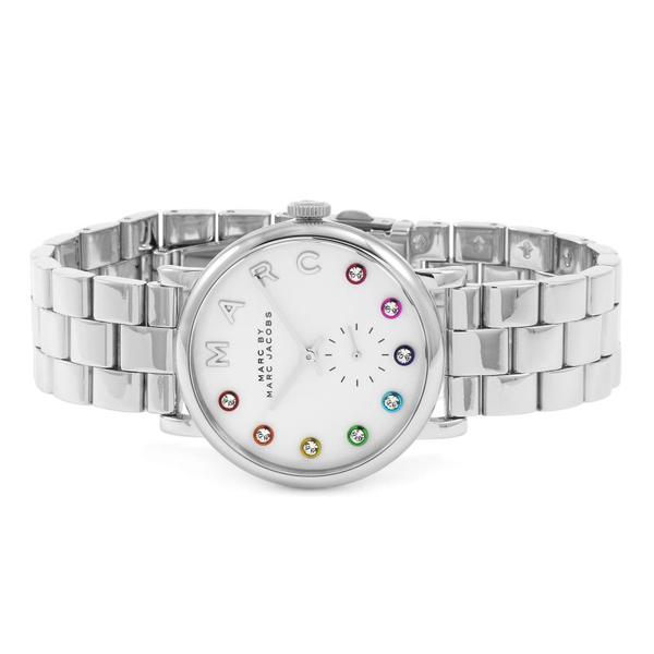 Marc By Marc Jacobs Baker Multicolor Crystal Markers Silver Watch MBM3420 Secondary image