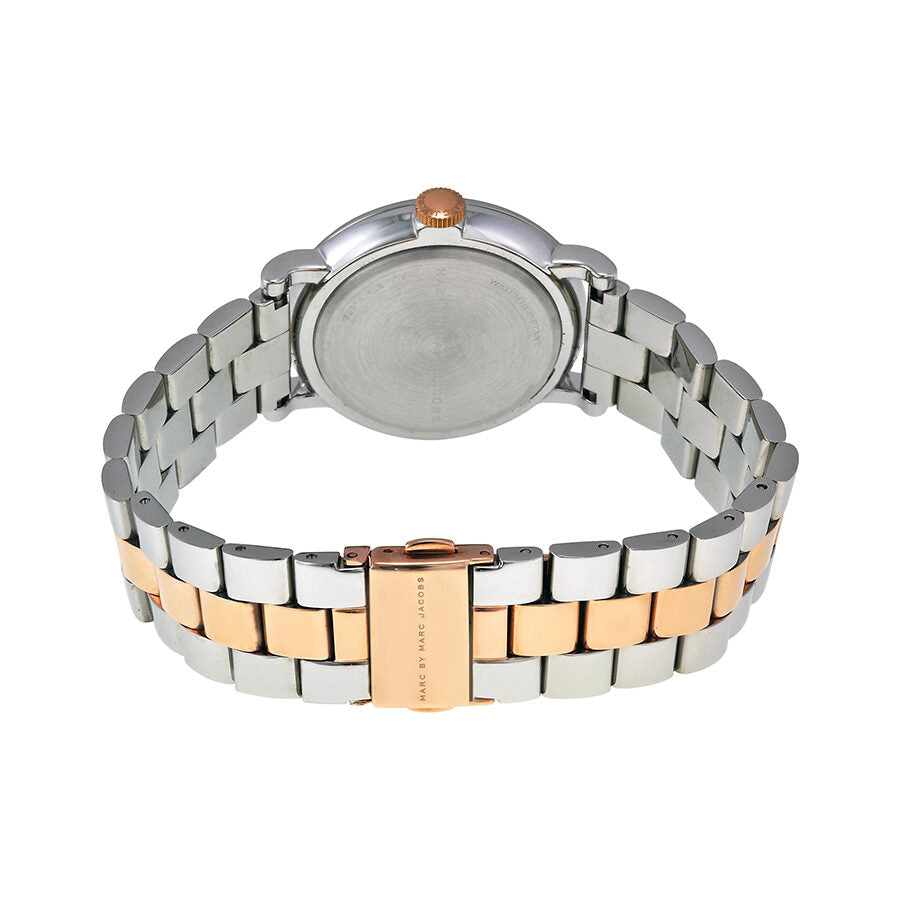 Marc By Marc Jacobs Baker Gold Markers Silver Watch MBM3312
