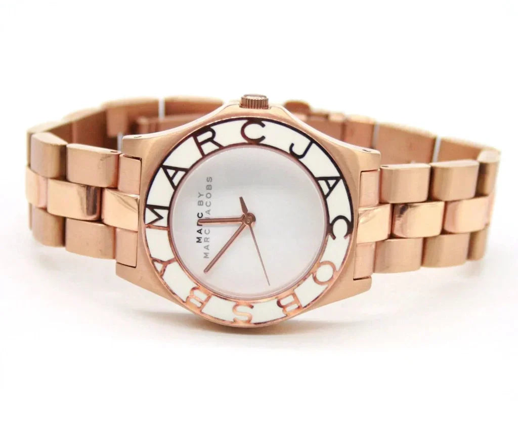 Marc By Marc Jacobs Blade Engraved Bezel Gold Plated Watch MBM3075 Secondary image