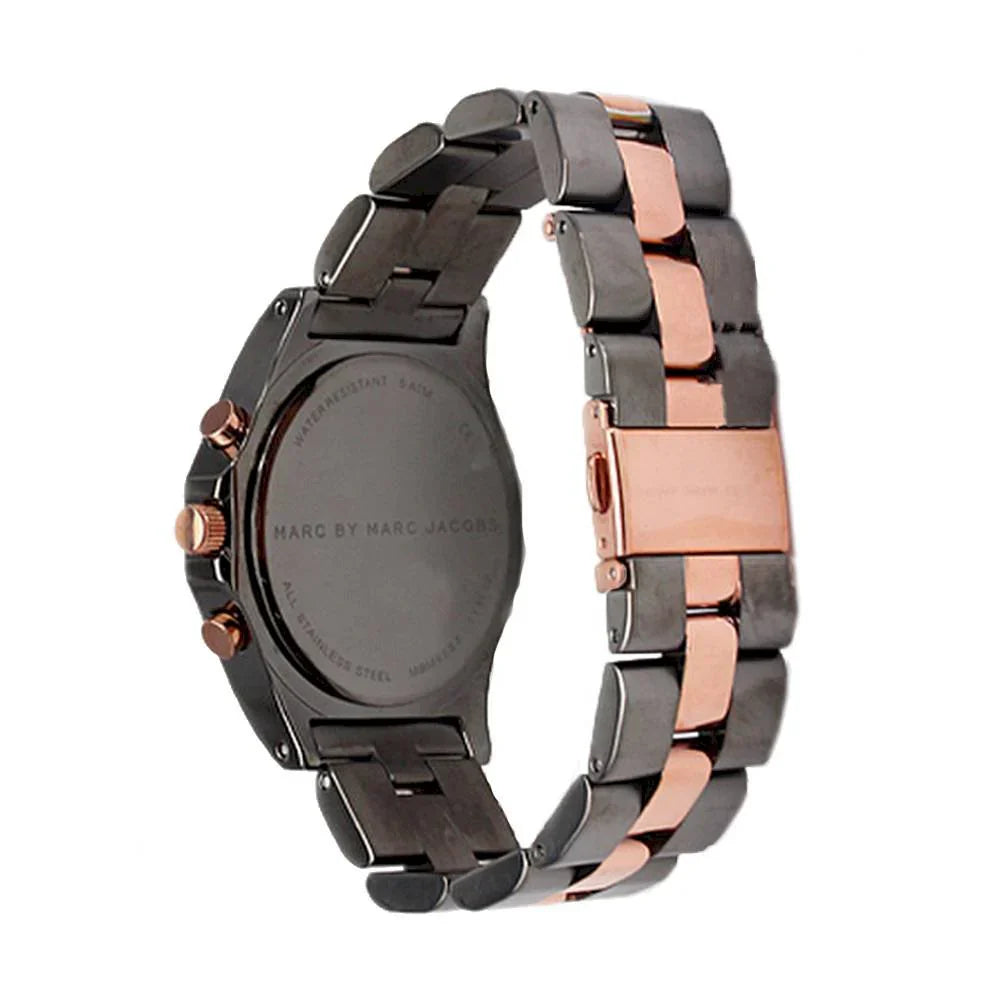 Marc By Marc Jacobs Blade Chronograph Grey Dial Two Tone Watch MBM8583 Secundaire afbeelding