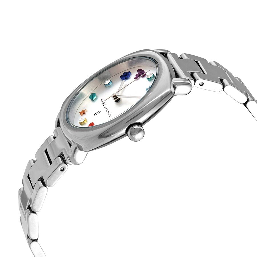 Marc Jacobs Mandy horloge met parelmoeren wijzerplaat, zilverkleurig, modelnummer MJ3548 Secundaire afbeelding