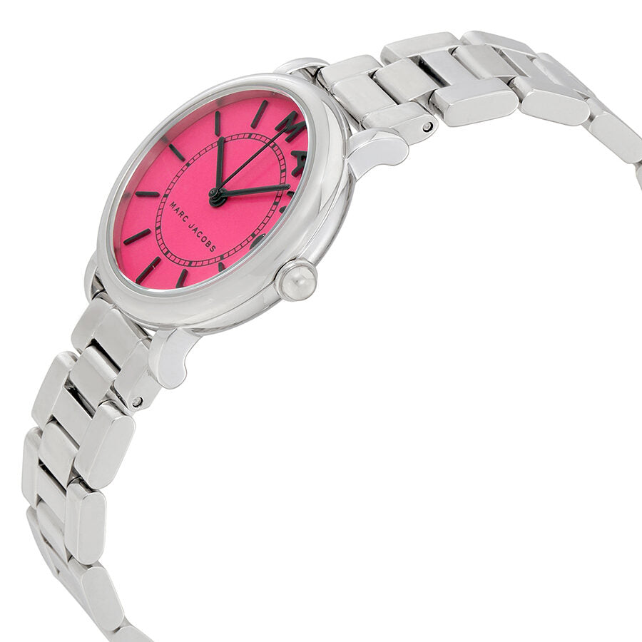 Marc Jacobs Roxy horloge met fuchsia wijzerplaat en zilveren wijzerplaat MJ3528 Secundaire afbeelding