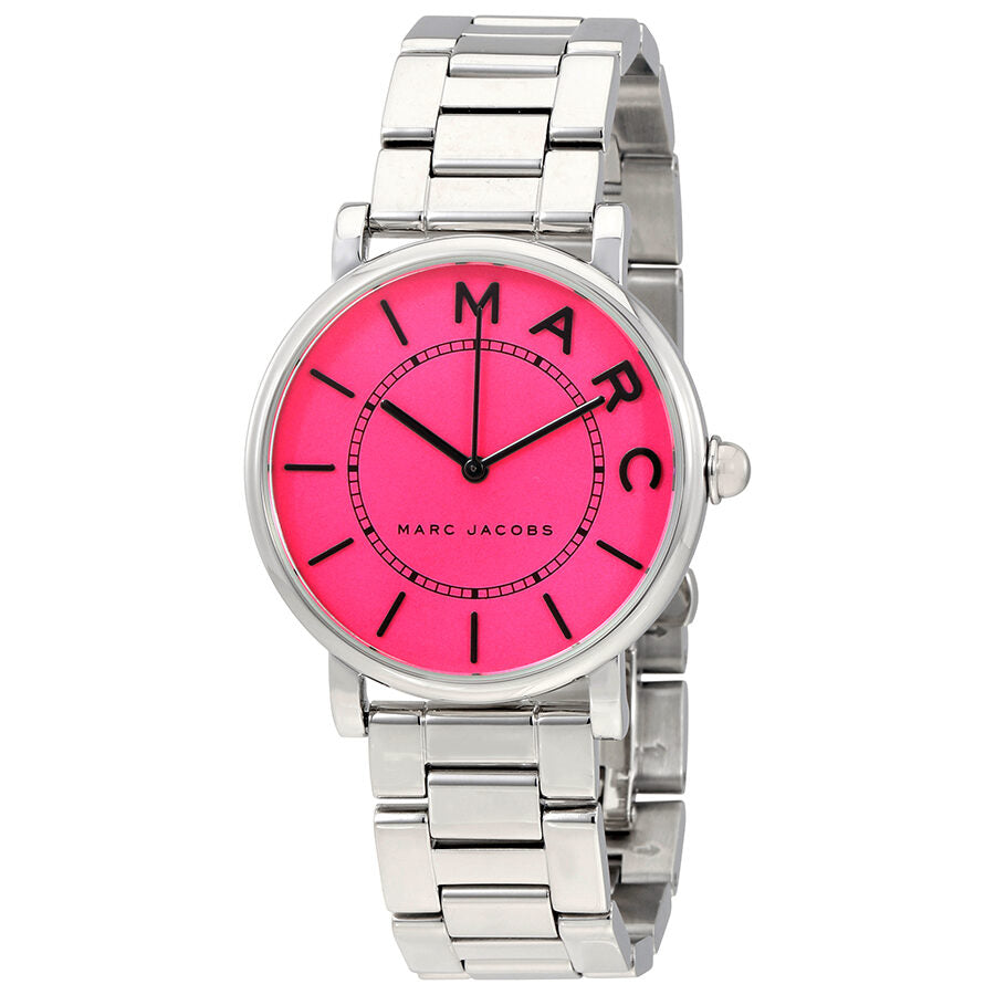 Marc Jacobs Roxy Pink Dial Silver Tone Watch MJ3524