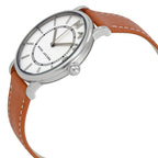 Marc Jacobs Roxy White Dial Brown Leather Silver Watch MJ1571