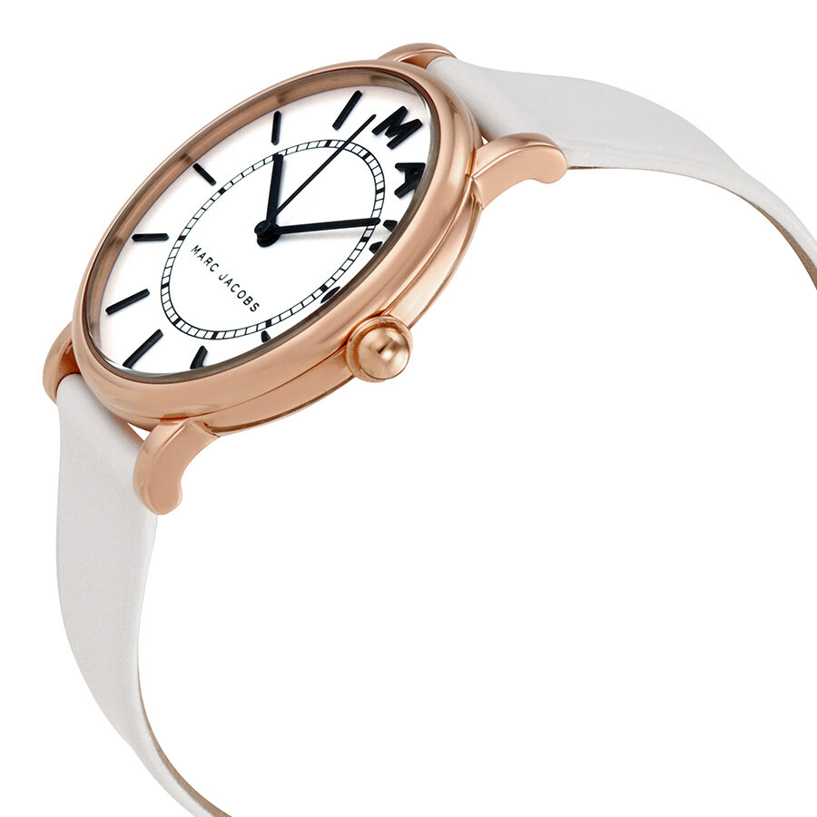 Marc Jacobs Roxy horloge met witte wijzerplaat en roségouden afwerking MJ1561 Secundaire afbeelding