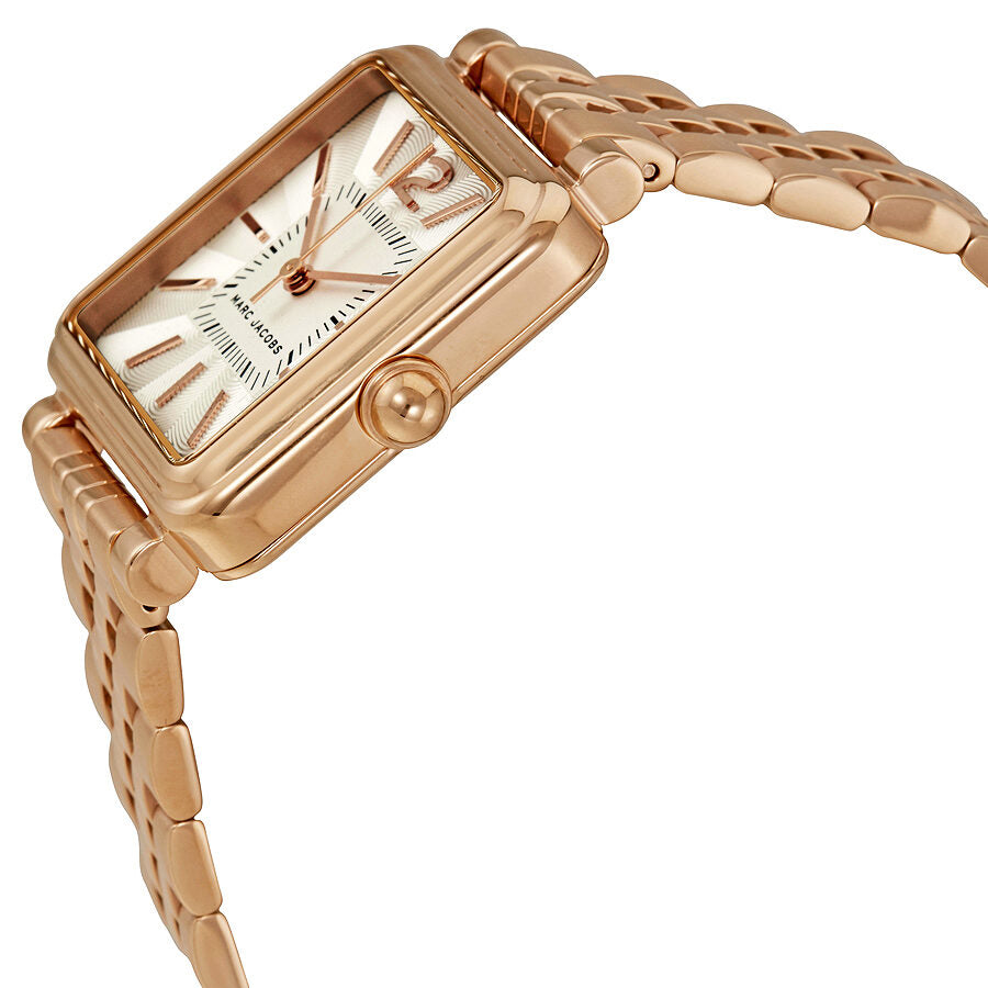 Marc Jacobs Vic horloge met witte wijzerplaat en roségouden afwerking MJ3514 Secundaire afbeelding