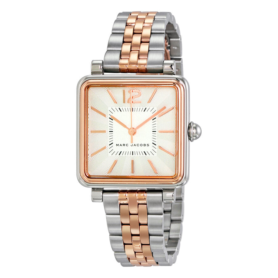Marc Jacobs Vic horloge met zilveren wijzerplaat en tweekleurige afwerking MJ3463 Hoofdafbeelding